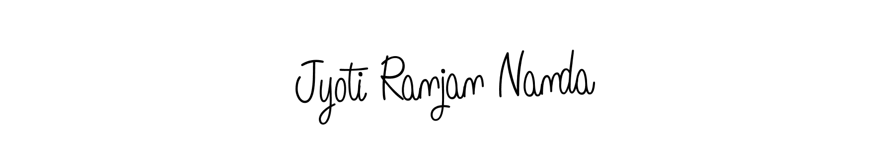 The best way (Angelique-Rose-font-FFP) to make a short signature is to pick only two or three words in your name. The name Jyoti Ranjan Nanda include a total of six letters. For converting this name. Jyoti Ranjan Nanda signature style 5 images and pictures png