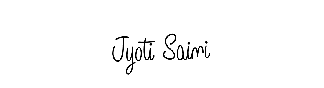 Jyoti Saini stylish signature style. Best Handwritten Sign (Angelique-Rose-font-FFP) for my name. Handwritten Signature Collection Ideas for my name Jyoti Saini. Jyoti Saini signature style 5 images and pictures png