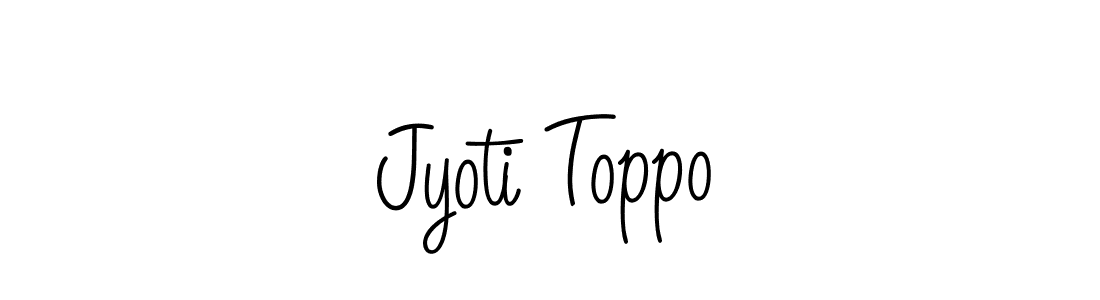 Design your own signature with our free online signature maker. With this signature software, you can create a handwritten (Angelique-Rose-font-FFP) signature for name Jyoti Toppo. Jyoti Toppo signature style 5 images and pictures png