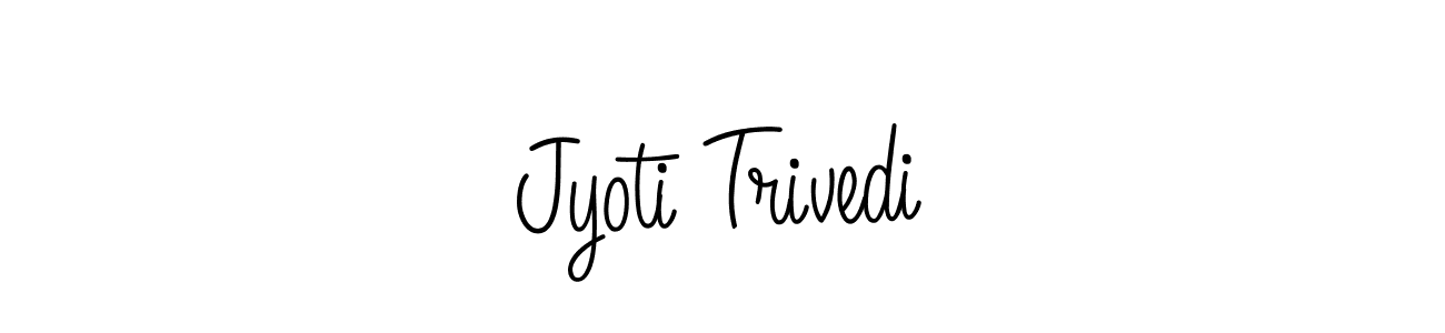 Create a beautiful signature design for name Jyoti Trivedi. With this signature (Angelique-Rose-font-FFP) fonts, you can make a handwritten signature for free. Jyoti Trivedi signature style 5 images and pictures png