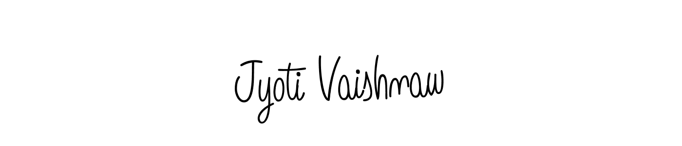 Make a beautiful signature design for name Jyoti Vaishnaw. With this signature (Angelique-Rose-font-FFP) style, you can create a handwritten signature for free. Jyoti Vaishnaw signature style 5 images and pictures png