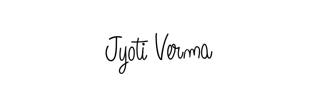 Make a beautiful signature design for name Jyoti Verma. With this signature (Angelique-Rose-font-FFP) style, you can create a handwritten signature for free. Jyoti Verma signature style 5 images and pictures png