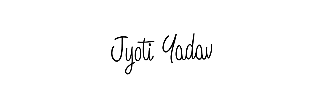 How to Draw Jyoti Yadav signature style? Angelique-Rose-font-FFP is a latest design signature styles for name Jyoti Yadav. Jyoti Yadav signature style 5 images and pictures png