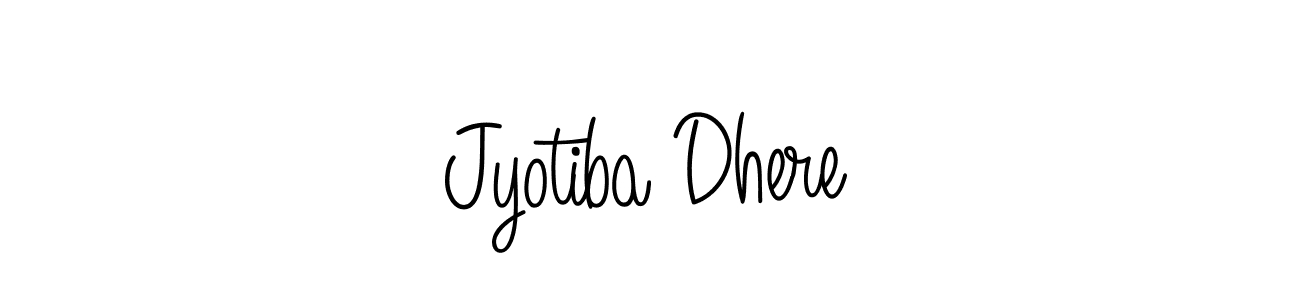 Create a beautiful signature design for name Jyotiba Dhere. With this signature (Angelique-Rose-font-FFP) fonts, you can make a handwritten signature for free. Jyotiba Dhere signature style 5 images and pictures png