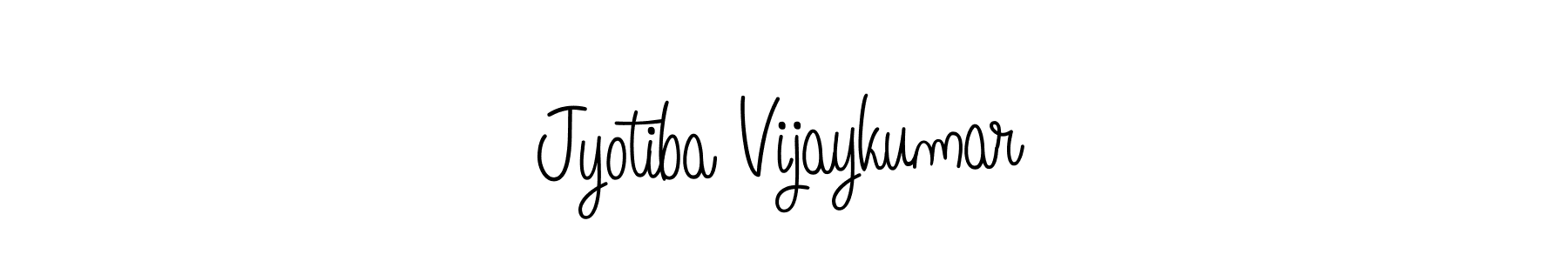 Make a beautiful signature design for name Jyotiba Vijaykumar. With this signature (Angelique-Rose-font-FFP) style, you can create a handwritten signature for free. Jyotiba Vijaykumar signature style 5 images and pictures png