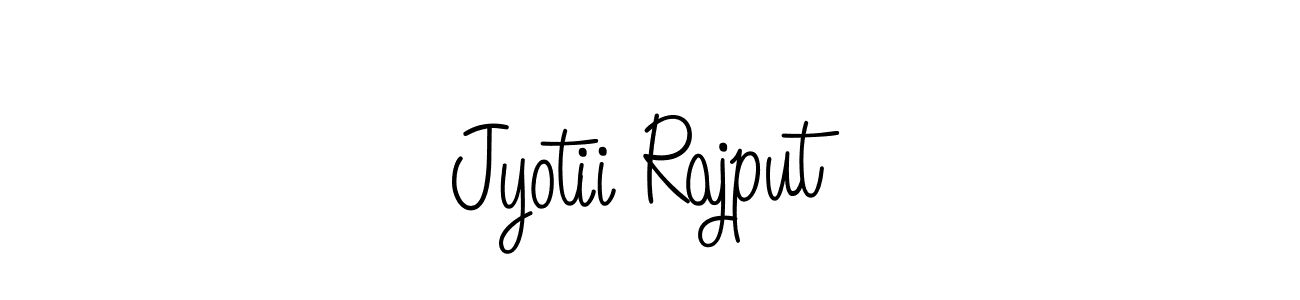 Check out images of Autograph of Jyotii Rajput name. Actor Jyotii Rajput Signature Style. Angelique-Rose-font-FFP is a professional sign style online. Jyotii Rajput signature style 5 images and pictures png