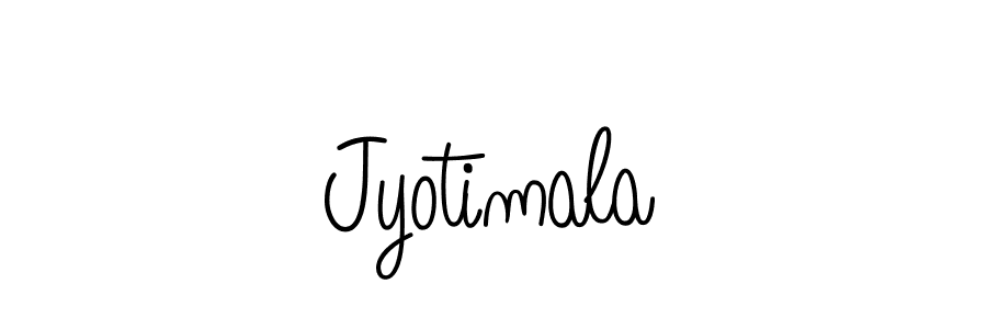 Use a signature maker to create a handwritten signature online. With this signature software, you can design (Angelique-Rose-font-FFP) your own signature for name Jyotimala. Jyotimala signature style 5 images and pictures png