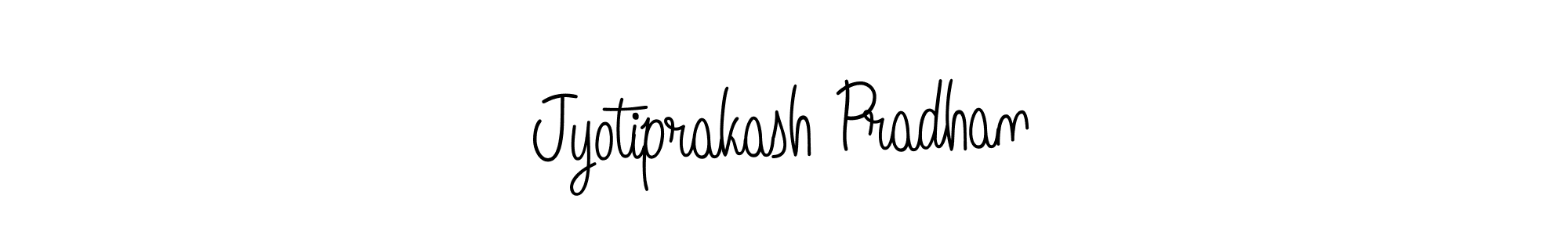 Design your own signature with our free online signature maker. With this signature software, you can create a handwritten (Angelique-Rose-font-FFP) signature for name Jyotiprakash Pradhan. Jyotiprakash Pradhan signature style 5 images and pictures png