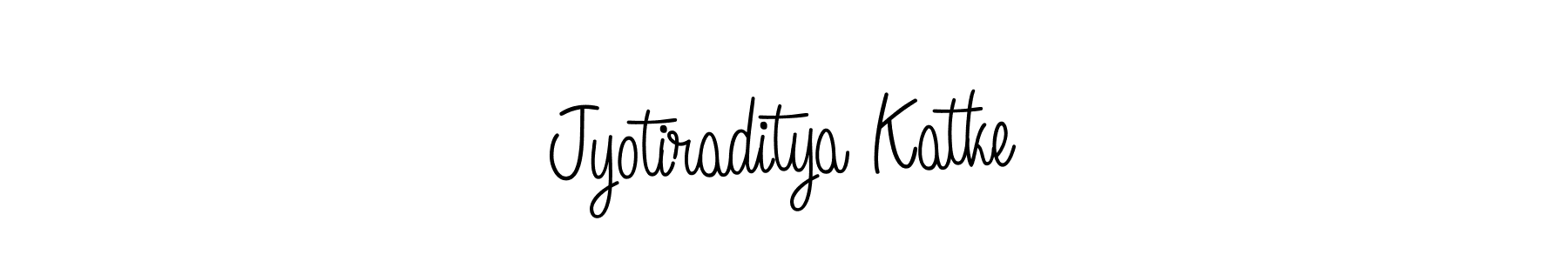 How to make Jyotiraditya Katke name signature. Use Angelique-Rose-font-FFP style for creating short signs online. This is the latest handwritten sign. Jyotiraditya Katke signature style 5 images and pictures png