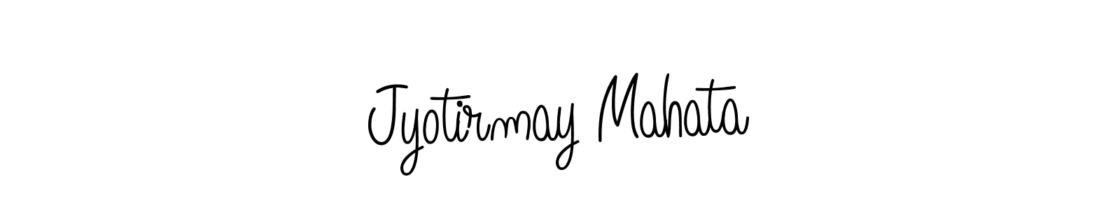 Use a signature maker to create a handwritten signature online. With this signature software, you can design (Angelique-Rose-font-FFP) your own signature for name Jyotirmay Mahata. Jyotirmay Mahata signature style 5 images and pictures png