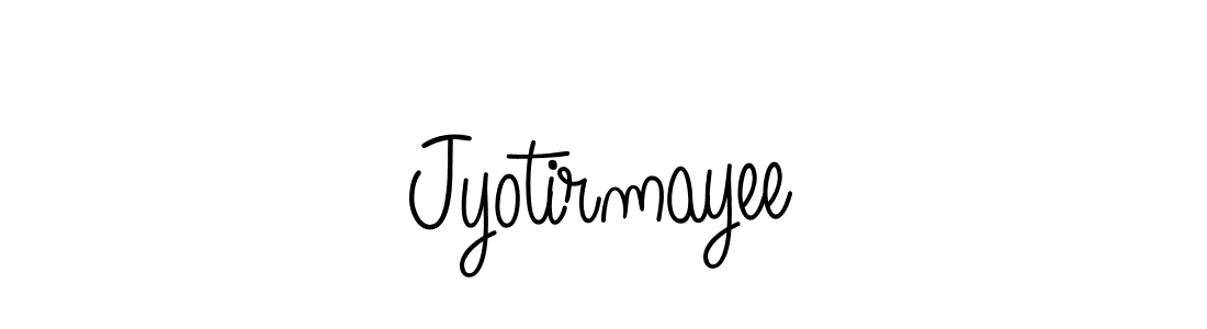 Jyotirmayee stylish signature style. Best Handwritten Sign (Angelique-Rose-font-FFP) for my name. Handwritten Signature Collection Ideas for my name Jyotirmayee. Jyotirmayee signature style 5 images and pictures png