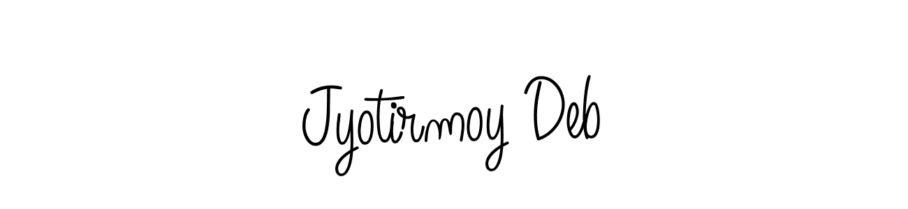 Create a beautiful signature design for name Jyotirmoy Deb. With this signature (Angelique-Rose-font-FFP) fonts, you can make a handwritten signature for free. Jyotirmoy Deb signature style 5 images and pictures png