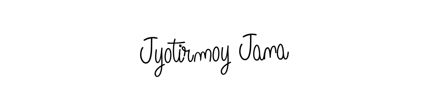 Make a beautiful signature design for name Jyotirmoy Jana. With this signature (Angelique-Rose-font-FFP) style, you can create a handwritten signature for free. Jyotirmoy Jana signature style 5 images and pictures png