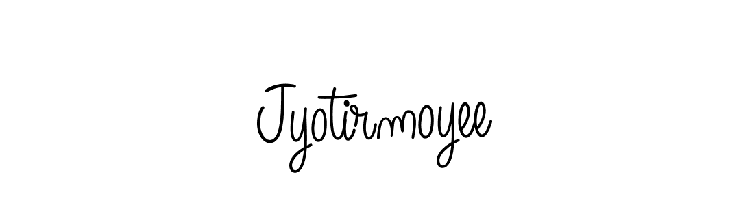 The best way (Angelique-Rose-font-FFP) to make a short signature is to pick only two or three words in your name. The name Jyotirmoyee include a total of six letters. For converting this name. Jyotirmoyee signature style 5 images and pictures png