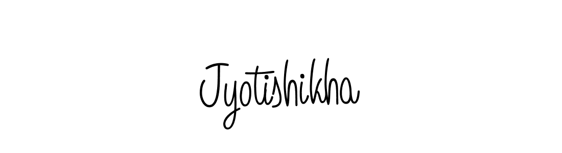 Jyotishikha stylish signature style. Best Handwritten Sign (Angelique-Rose-font-FFP) for my name. Handwritten Signature Collection Ideas for my name Jyotishikha. Jyotishikha signature style 5 images and pictures png
