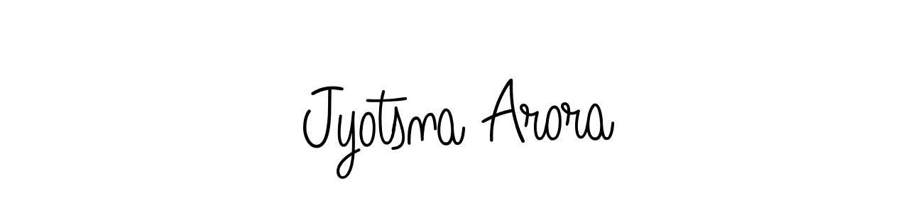 Use a signature maker to create a handwritten signature online. With this signature software, you can design (Angelique-Rose-font-FFP) your own signature for name Jyotsna Arora. Jyotsna Arora signature style 5 images and pictures png