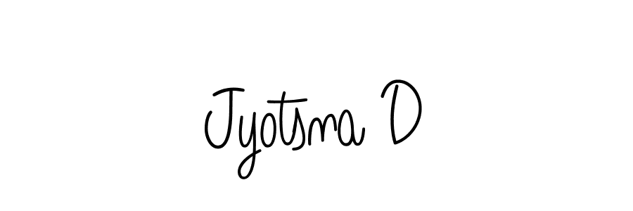 The best way (Angelique-Rose-font-FFP) to make a short signature is to pick only two or three words in your name. The name Jyotsna D include a total of six letters. For converting this name. Jyotsna D signature style 5 images and pictures png