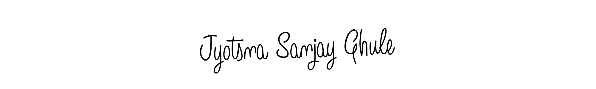 Create a beautiful signature design for name Jyotsna Sanjay Ghule. With this signature (Angelique-Rose-font-FFP) fonts, you can make a handwritten signature for free. Jyotsna Sanjay Ghule signature style 5 images and pictures png