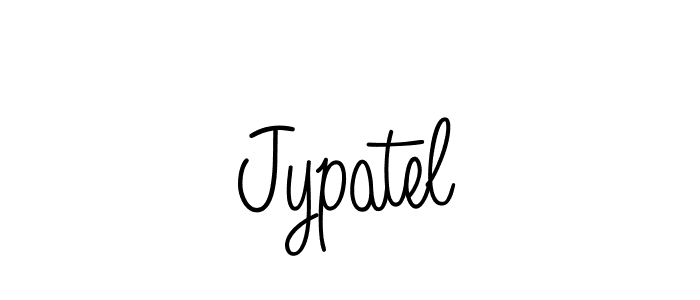 Design your own signature with our free online signature maker. With this signature software, you can create a handwritten (Angelique-Rose-font-FFP) signature for name Jypatel. Jypatel signature style 5 images and pictures png