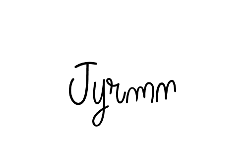 How to make Jyrmn name signature. Use Angelique-Rose-font-FFP style for creating short signs online. This is the latest handwritten sign. Jyrmn signature style 5 images and pictures png