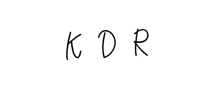Once you've used our free online signature maker to create your best signature Angelique-Rose-font-FFP style, it's time to enjoy all of the benefits that K  D  R name signing documents. K  D  R signature style 5 images and pictures png