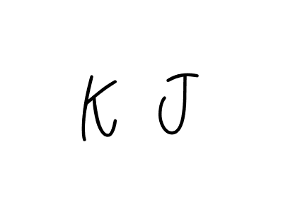 if you are searching for the best signature style for your name K  J. so please give up your signature search. here we have designed multiple signature styles  using Angelique-Rose-font-FFP. K  J signature style 5 images and pictures png