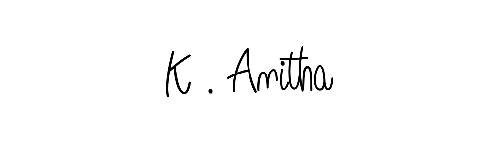 How to Draw K . Anitha signature style? Angelique-Rose-font-FFP is a latest design signature styles for name K . Anitha. K . Anitha signature style 5 images and pictures png