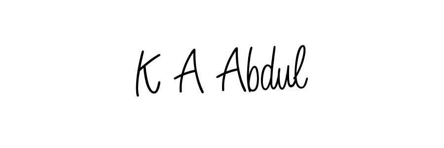 Once you've used our free online signature maker to create your best signature Angelique-Rose-font-FFP style, it's time to enjoy all of the benefits that K A Abdul name signing documents. K A Abdul signature style 5 images and pictures png