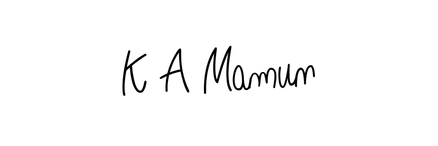 You can use this online signature creator to create a handwritten signature for the name K A Mamun. This is the best online autograph maker. K A Mamun signature style 5 images and pictures png
