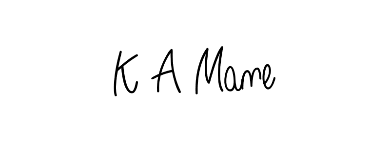 Make a beautiful signature design for name K A Mane. Use this online signature maker to create a handwritten signature for free. K A Mane signature style 5 images and pictures png