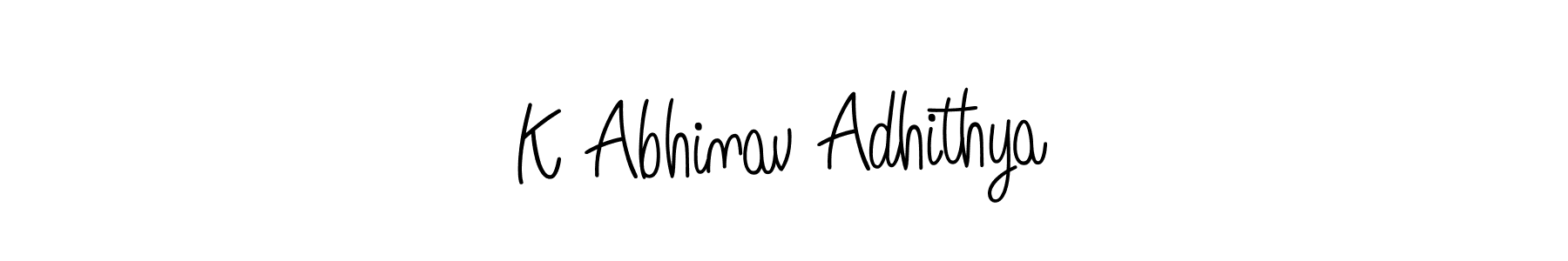 How to make K Abhinav Adhithya signature? Angelique-Rose-font-FFP is a professional autograph style. Create handwritten signature for K Abhinav Adhithya name. K Abhinav Adhithya signature style 5 images and pictures png