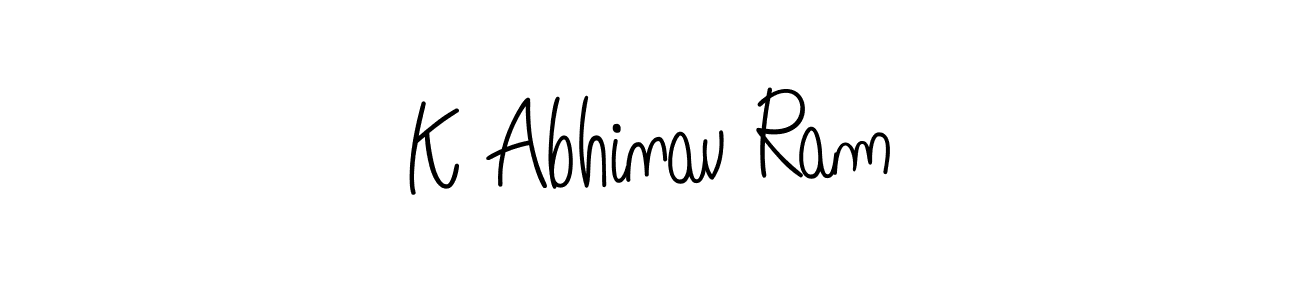 Make a beautiful signature design for name K Abhinav Ram. Use this online signature maker to create a handwritten signature for free. K Abhinav Ram signature style 5 images and pictures png