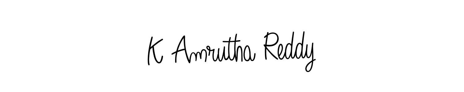 This is the best signature style for the K Amrutha Reddy name. Also you like these signature font (Angelique-Rose-font-FFP). Mix name signature. K Amrutha Reddy signature style 5 images and pictures png