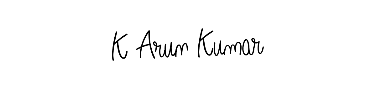 Make a beautiful signature design for name K Arun Kumar. Use this online signature maker to create a handwritten signature for free. K Arun Kumar signature style 5 images and pictures png