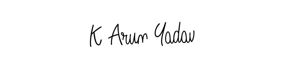 It looks lik you need a new signature style for name K Arun Yadav. Design unique handwritten (Angelique-Rose-font-FFP) signature with our free signature maker in just a few clicks. K Arun Yadav signature style 5 images and pictures png