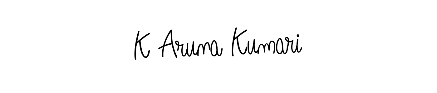 Make a beautiful signature design for name K Aruna Kumari. Use this online signature maker to create a handwritten signature for free. K Aruna Kumari signature style 5 images and pictures png