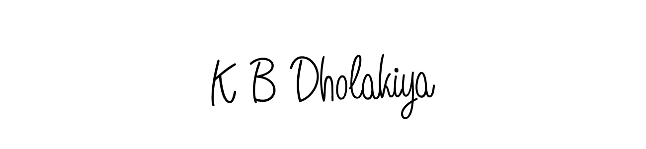 You can use this online signature creator to create a handwritten signature for the name K B Dholakiya. This is the best online autograph maker. K B Dholakiya signature style 5 images and pictures png