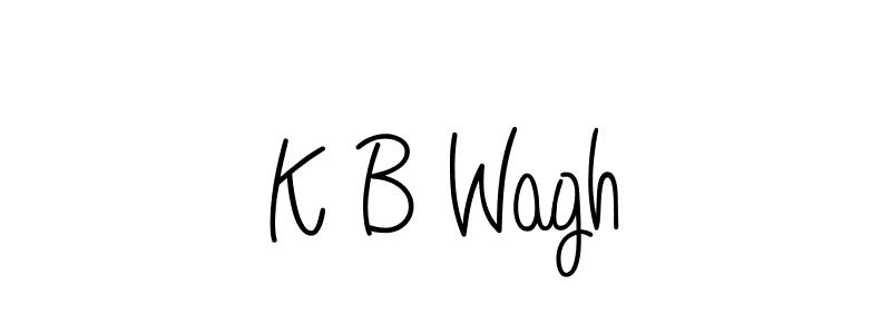 Also we have K B Wagh name is the best signature style. Create professional handwritten signature collection using Angelique-Rose-font-FFP autograph style. K B Wagh signature style 5 images and pictures png