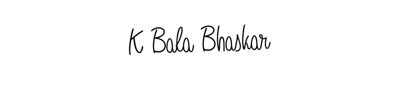 It looks lik you need a new signature style for name K Bala Bhaskar. Design unique handwritten (Angelique-Rose-font-FFP) signature with our free signature maker in just a few clicks. K Bala Bhaskar signature style 5 images and pictures png