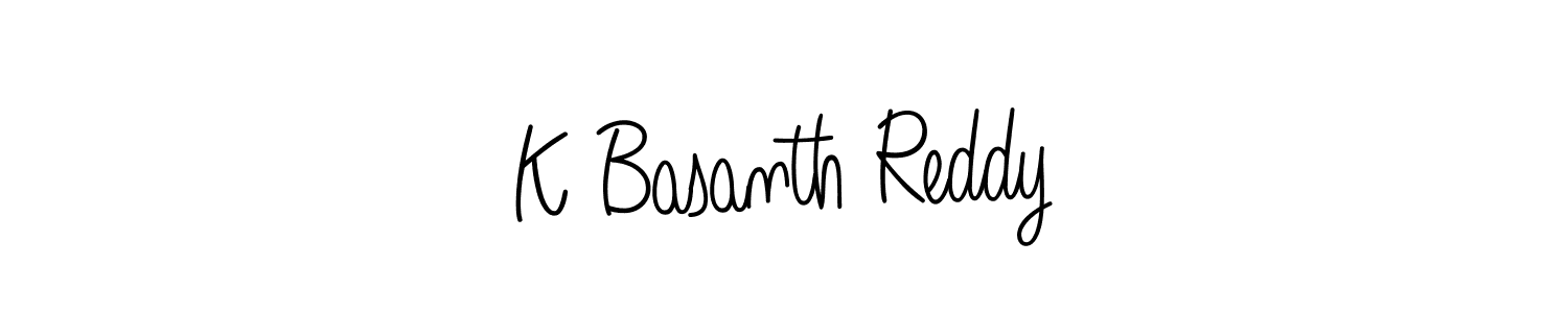 Similarly Angelique-Rose-font-FFP is the best handwritten signature design. Signature creator online .You can use it as an online autograph creator for name K Basanth Reddy. K Basanth Reddy signature style 5 images and pictures png