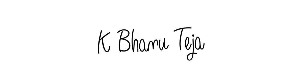 K Bhanu Teja stylish signature style. Best Handwritten Sign (Angelique-Rose-font-FFP) for my name. Handwritten Signature Collection Ideas for my name K Bhanu Teja. K Bhanu Teja signature style 5 images and pictures png