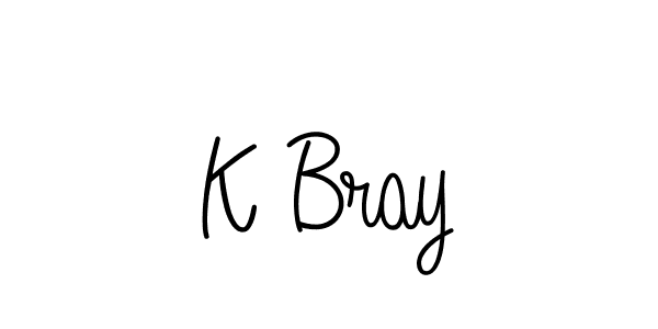 K Bray stylish signature style. Best Handwritten Sign (Angelique-Rose-font-FFP) for my name. Handwritten Signature Collection Ideas for my name K Bray. K Bray signature style 5 images and pictures png