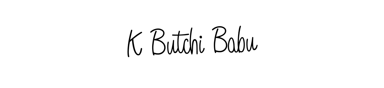 Make a beautiful signature design for name K Butchi Babu. With this signature (Angelique-Rose-font-FFP) style, you can create a handwritten signature for free. K Butchi Babu signature style 5 images and pictures png