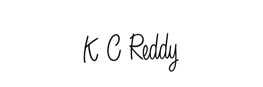 Make a beautiful signature design for name K C Reddy. With this signature (Angelique-Rose-font-FFP) style, you can create a handwritten signature for free. K C Reddy signature style 5 images and pictures png