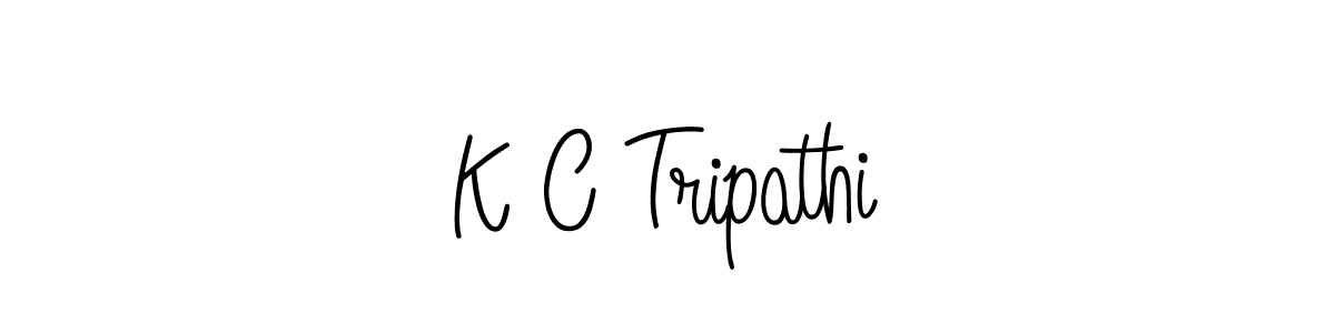 Use a signature maker to create a handwritten signature online. With this signature software, you can design (Angelique-Rose-font-FFP) your own signature for name K C Tripathi. K C Tripathi signature style 5 images and pictures png