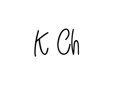 Use a signature maker to create a handwritten signature online. With this signature software, you can design (Angelique-Rose-font-FFP) your own signature for name K Ch. K Ch signature style 5 images and pictures png
