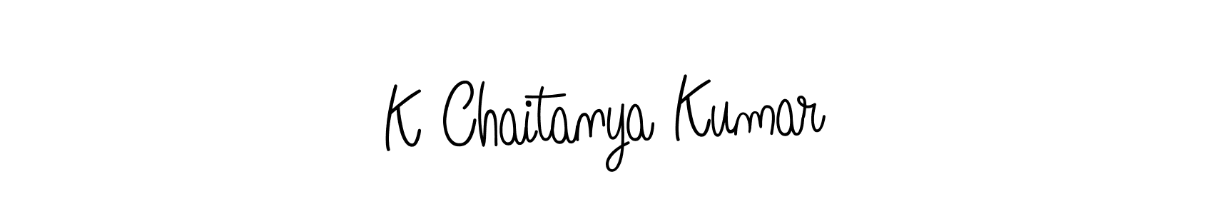 Similarly Angelique-Rose-font-FFP is the best handwritten signature design. Signature creator online .You can use it as an online autograph creator for name K Chaitanya Kumar. K Chaitanya Kumar signature style 5 images and pictures png