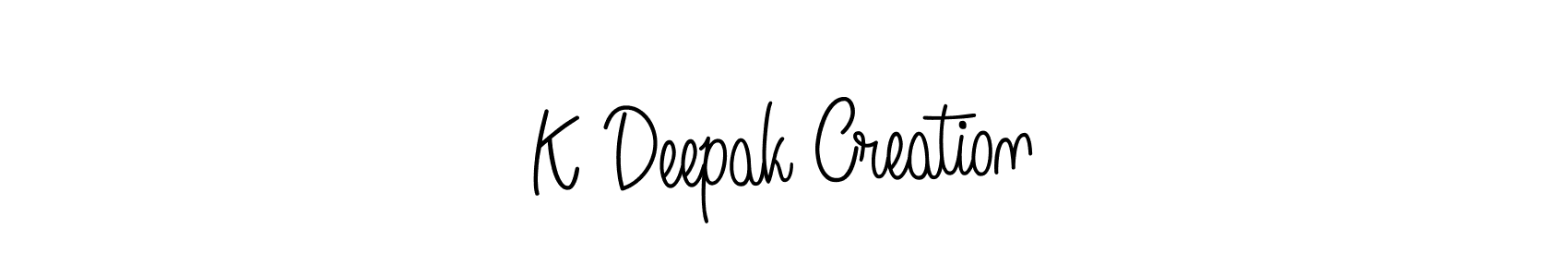 It looks lik you need a new signature style for name K Deepak Creation. Design unique handwritten (Angelique-Rose-font-FFP) signature with our free signature maker in just a few clicks. K Deepak Creation signature style 5 images and pictures png