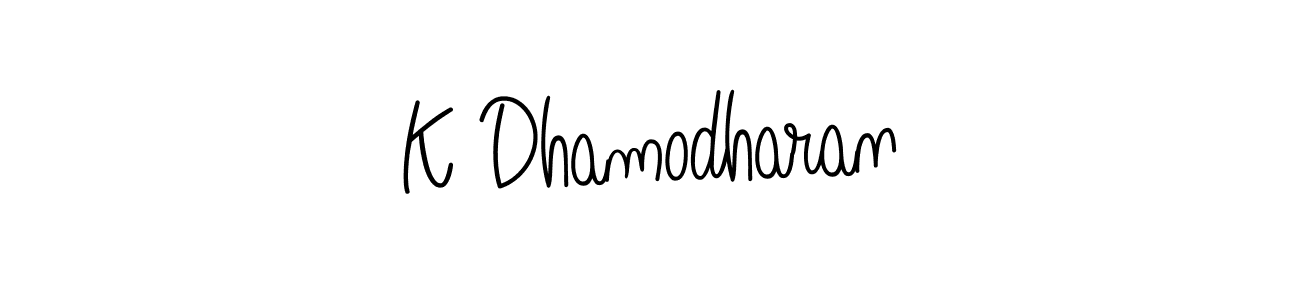 How to Draw K Dhamodharan signature style? Angelique-Rose-font-FFP is a latest design signature styles for name K Dhamodharan. K Dhamodharan signature style 5 images and pictures png