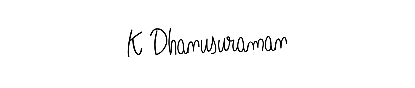 if you are searching for the best signature style for your name K Dhanusuraman. so please give up your signature search. here we have designed multiple signature styles  using Angelique-Rose-font-FFP. K Dhanusuraman signature style 5 images and pictures png